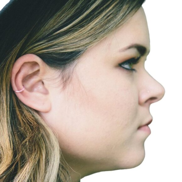 Rose Gold Ear Cuff, Ear Cuff Earrings for Women, Mens Ear Cuffs for Non Pierced - Picture 1 of 6